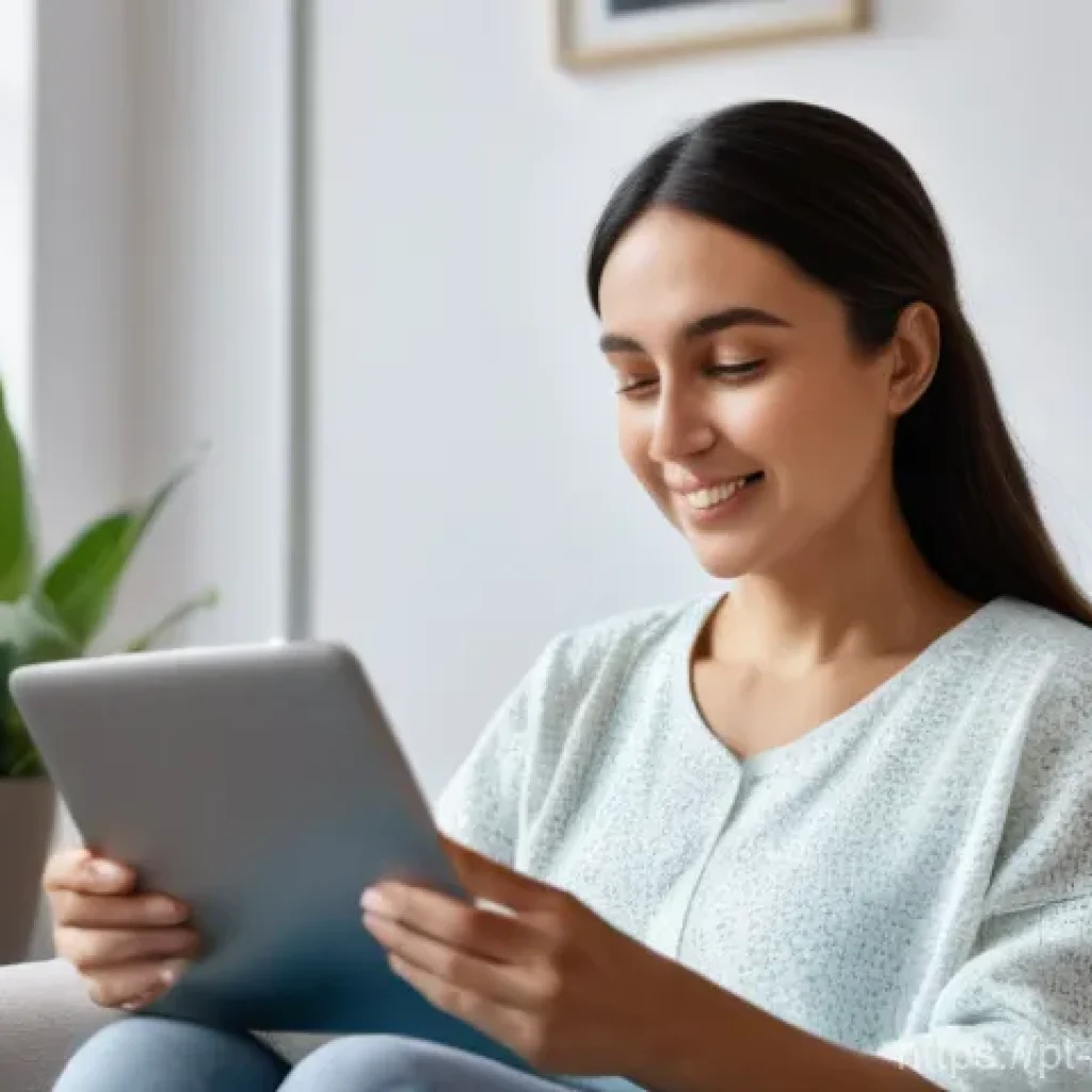 상담심리사와 관련된 최신 블로그 - "A warm and inviting scene depicting an online therapy session. A compassionate female psychologist,...