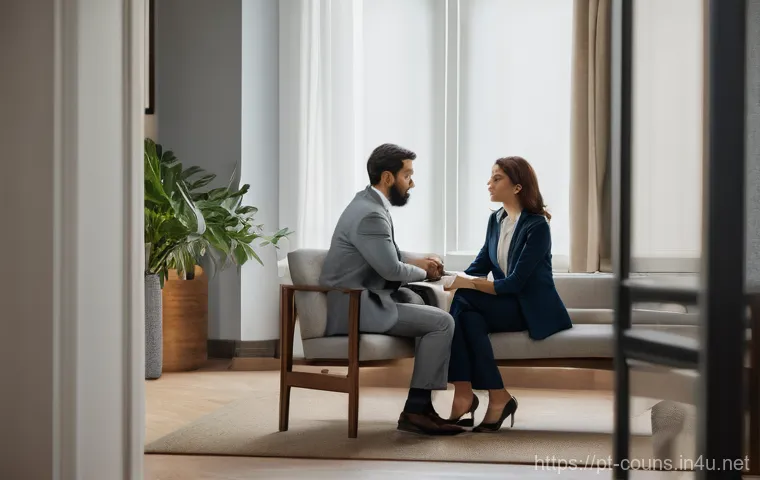 상담심리사 추천 도서 - **Image Prompt 1: Deep Empathy and Connection**
"A professional, empathetic female psychologist,...