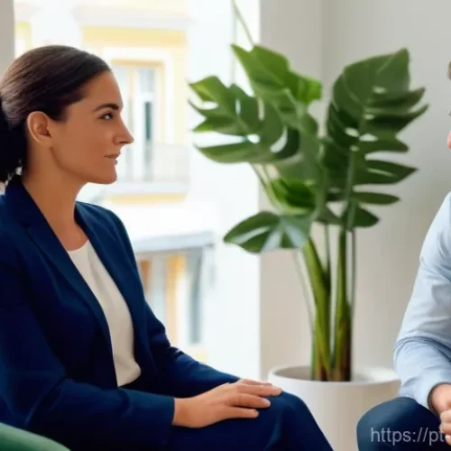 Home 15 상담심리사 자격증 보유자의 장점 - **Prompt 1: Empowering Counseling Session**
"A professional female psychologist, mid-30s, with w...