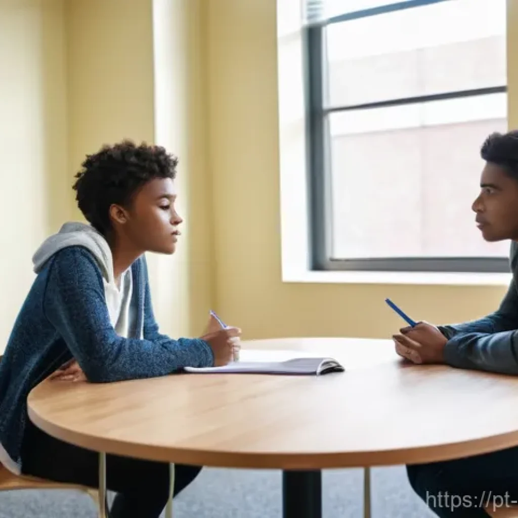 상담심리사 실기시험 준비법 - **Prompt:** A diverse group of four young adult psychology students, two males and two females, all ...